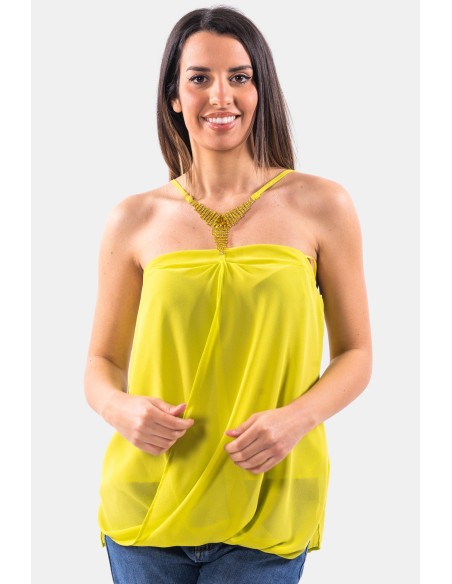 Top à bretelles bijou Fracomina