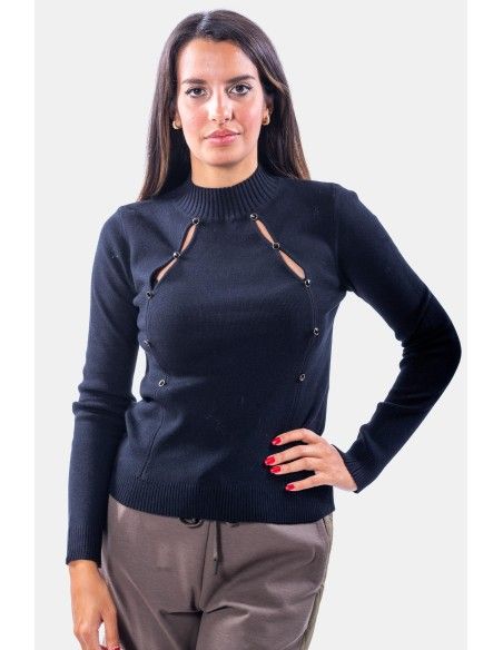 Pull slim côtelé Fracomina
