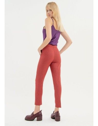 Pantalon regular en tissu technique Fracomina