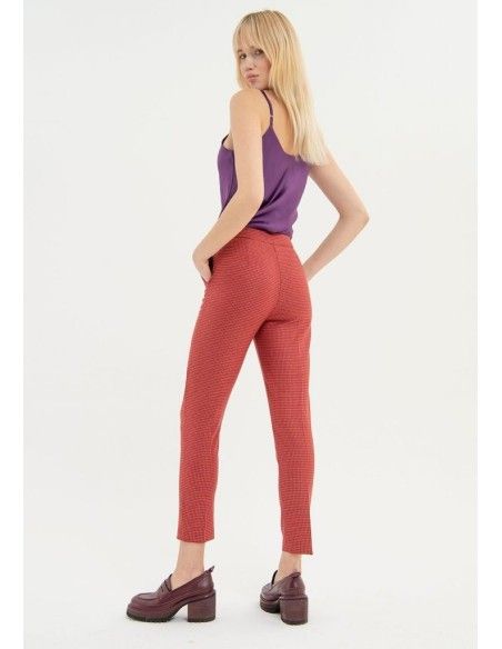 Pantalon regular en tissu technique Fracomina