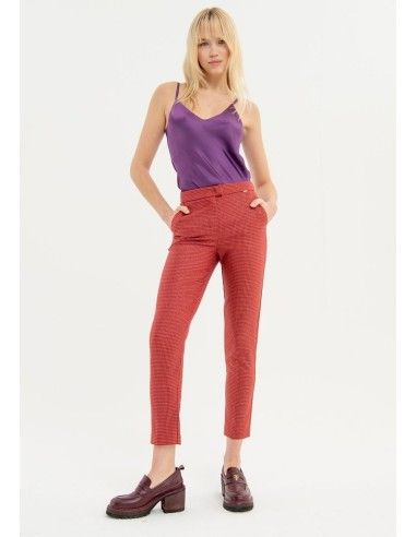 Pantalon regular en tissu technique Fracomina
