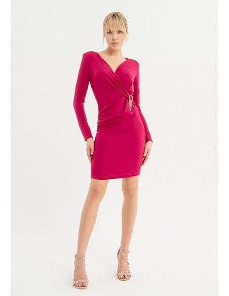 Robe mini slim en tissu extensible Fracomina