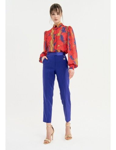 Pantalon regular en tissu technique Fracomina