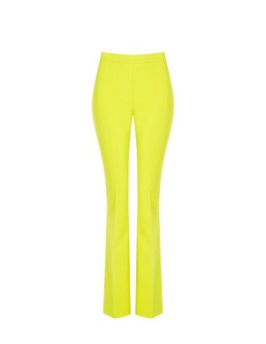 Flared broek van technische stof van Rinascimento