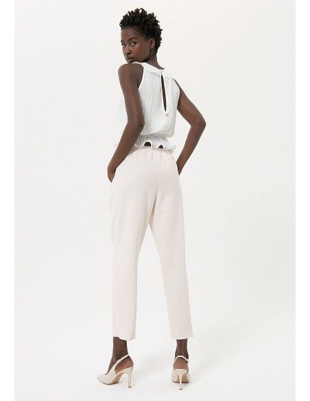 Pantalon regular modèle jogger Fracomina