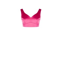Top crop en satin Rinascimento