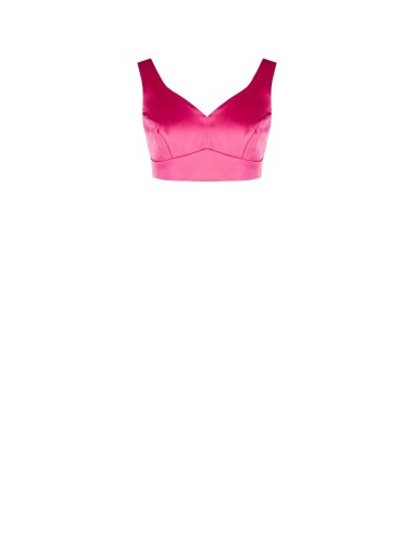 Top crop en satin Rinascimento