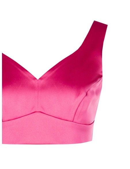 Cropped top van satijn van Rinascimento