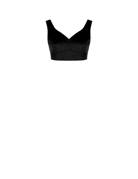 Top crop en satin Rinascimento