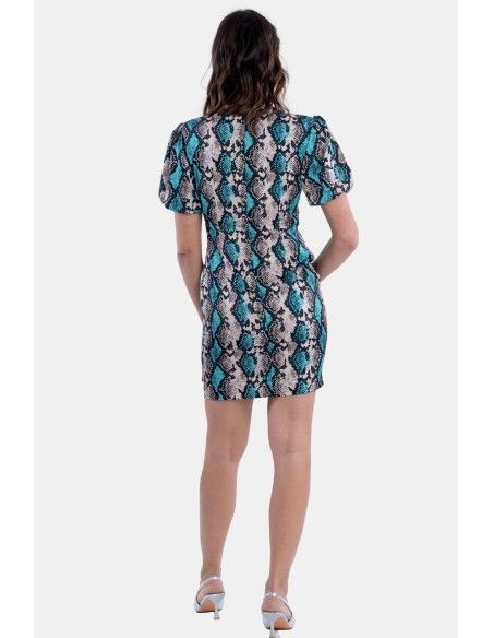 Robe mini regular à imprimé animalier Fracomina