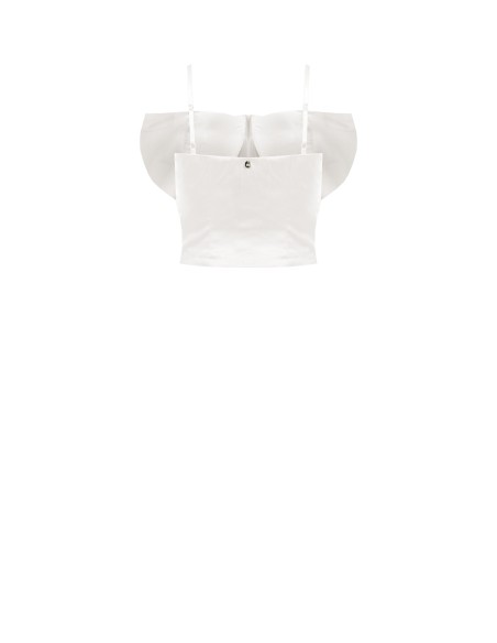 Cropped bustiertop met maxi-strik Rinascimento