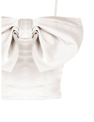 Cropped bustiertop met maxi-strik Rinascimento