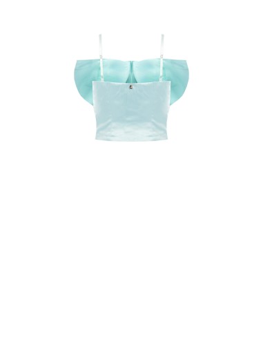 Top crop bustier avec maxi nœud Rinascimento