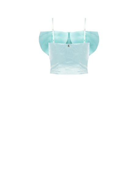Top crop bustier avec maxi nœud Rinascimento