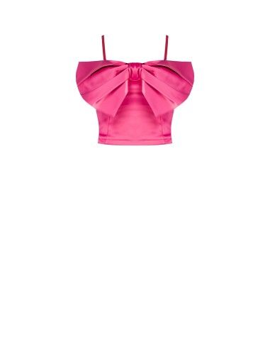 Cropped bustiertop met maxi-strik Rinascimento