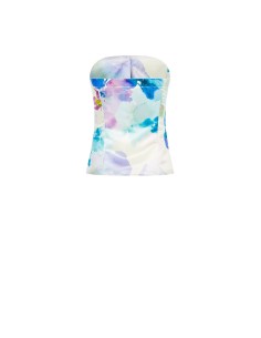 Rinascimento Gilet met bloemenfantasie 2