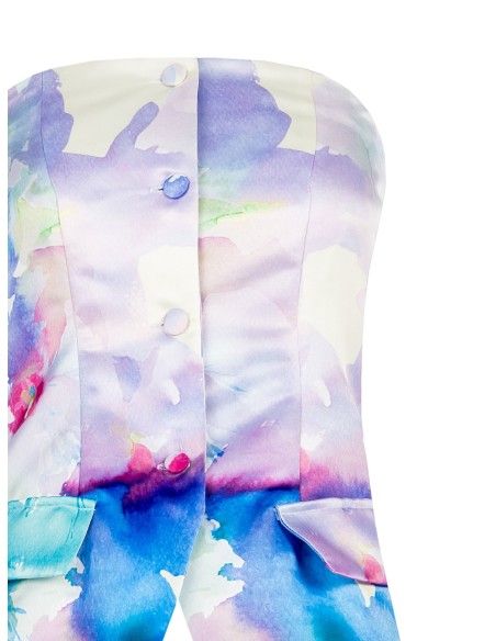 Gilet à motif floral Rinascimento