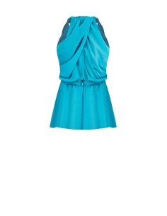 Top en georgette avec broche fleur Rinascimento 2