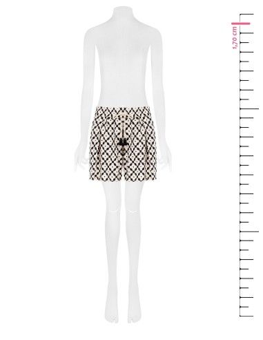 Short ample en coton avec pampilles Rinascimento