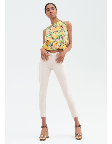 Jean slim effet push-up en gabardine Fracomina