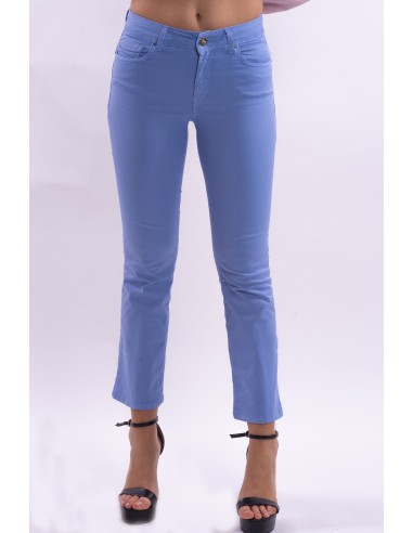 Jean Bella flare cropped stretch coloré Fracomina