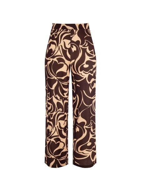 Pantalon palazzo avec élastique au dos Rinascimento Curvy