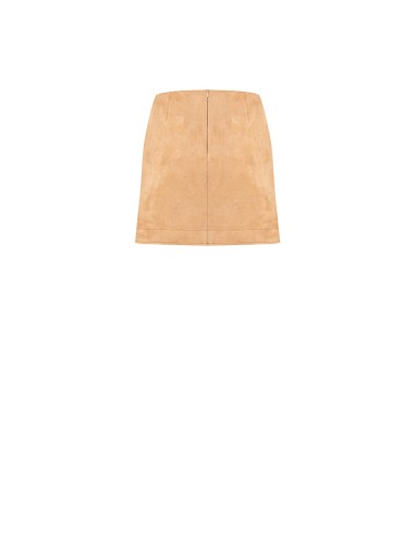 Mini-jupe portefeuille en simili-daim Rinascimento
