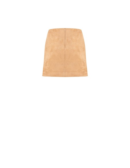 Mini-jupe portefeuille en simili-daim Rinascimento