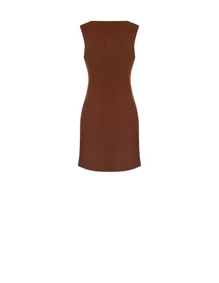 Robe courte fourreau froncée sur un côté Rinascimento