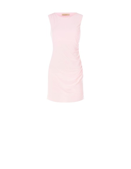 Robe courte fourreau froncée sur un côté Rinascimento