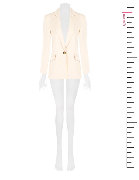 Veste blazer à un bouton en satin mat Rinascimento