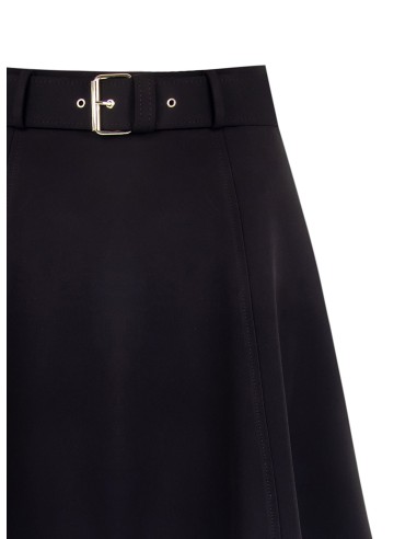 Minijupe évasée en tissu bi-extensible avec ceinture rigide assortie Rinascimento
