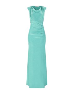 Robe longue moulante en lurex à effet pailleté avec bretelles Rinascimento