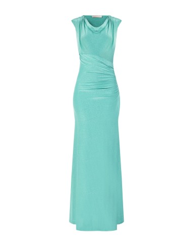 Robe longue moulante en lurex à effet pailleté avec bretelles Rinascimento