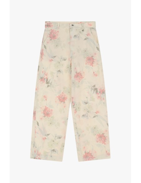 Wijde broek met bloemenmotief Dixie