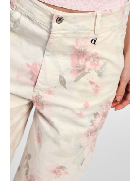 Wijde broek met bloemenmotief Dixie