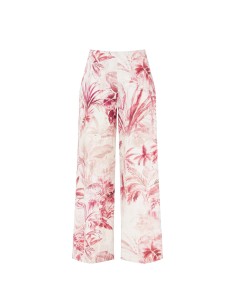 Pantalon palazzo en coton avec élastique au dos Rinascimento