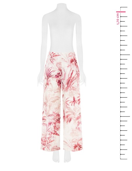 Pantalon palazzo en coton avec élastique au dos Rinascimento