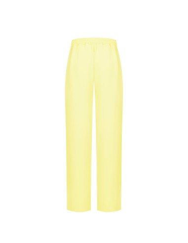 Pantalon large en tissu fluide avec poches et élastique au dos Rinascimento