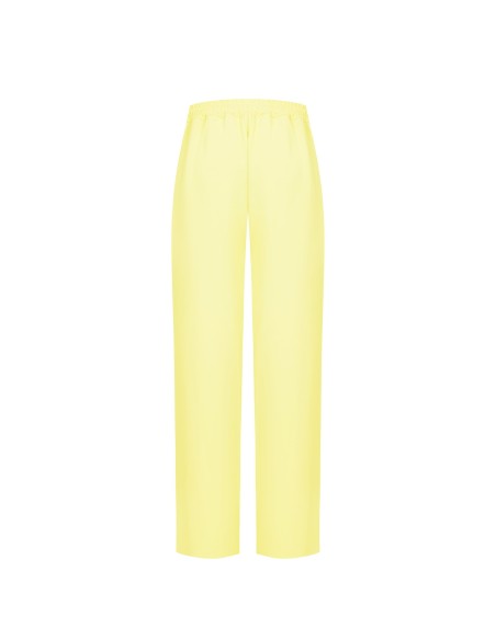 Pantalon large en tissu fluide avec poches et élastique au dos Rinascimento
