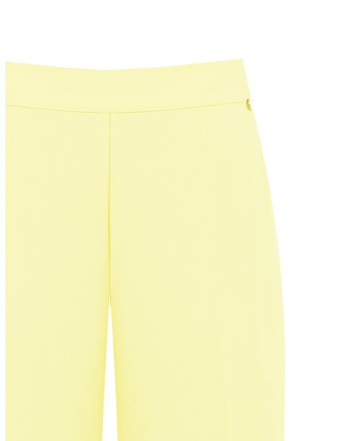 Pantalon large en tissu fluide avec poches et élastique au dos Rinascimento