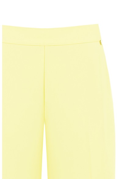 Pantalon large en tissu fluide avec poches et élastique au dos Rinascimento