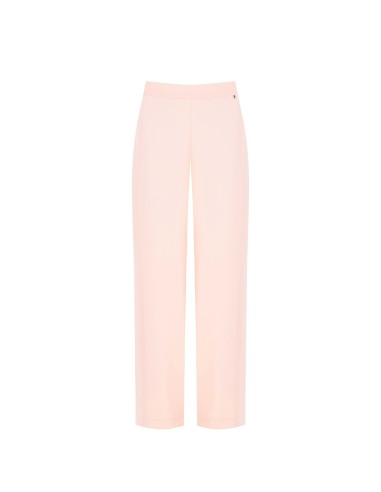 Pantalon large en tissu fluide avec poches et élastique au dos Rinascimento