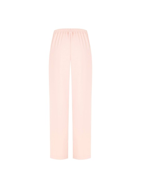 Pantalon large en tissu fluide avec poches et élastique au dos Rinascimento