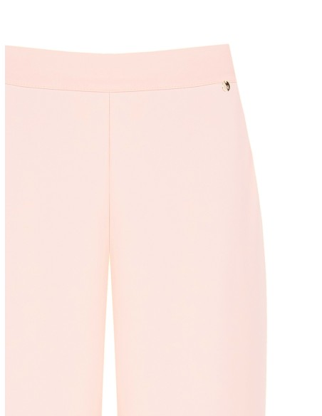 Pantalon large en tissu fluide avec poches et élastique au dos Rinascimento