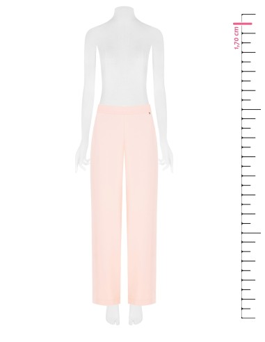 Pantalon large en tissu fluide avec poches et élastique au dos Rinascimento