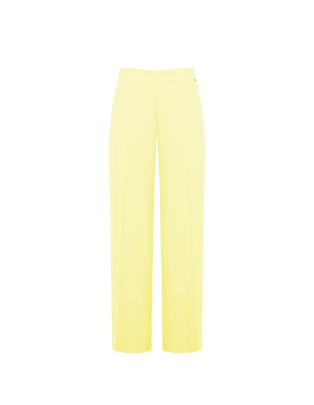 Pantalon large en tissu fluide avec poches et élastique au dos Rinascimento