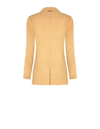 Veste blazer à un bouton en satin mat Rinascimento