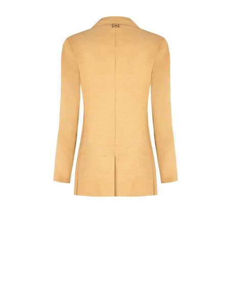 Veste blazer à un bouton en satin mat Rinascimento