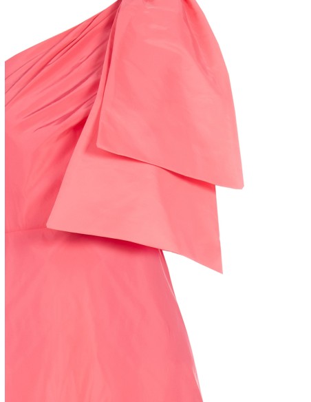 Robe longue asymétrique en nylon avec nœud Rinascimento